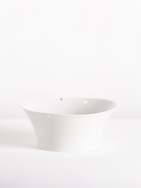 irregular bowl with holes