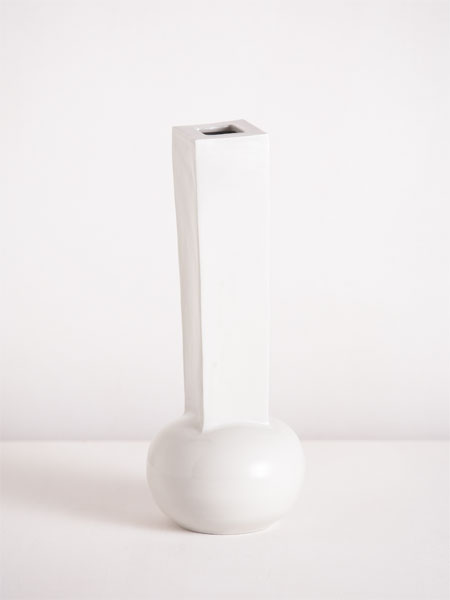 vase with elongated square neck